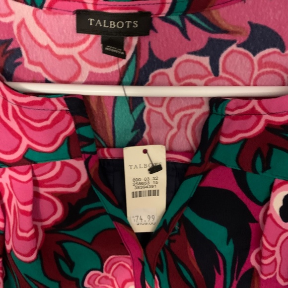Talbots Pink Floral Dress - Picture 2 of 3